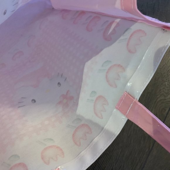 VINTAGE 1997 HELLO KITTY PLASTIC TOTE BAG - Picture 10 of 14